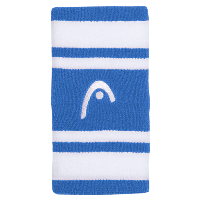 Poignets Éponge Head 5" Striped Bleu/Blanc x2